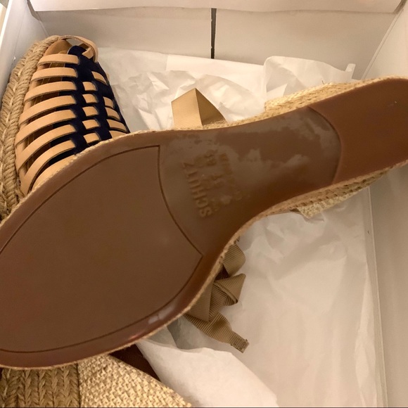 ⭐️HOST PICK⭐️SCHUTZ Isadora Ankle Wrap Espadrille Wedges - NEW - Size 8 - Picture 7 of 8